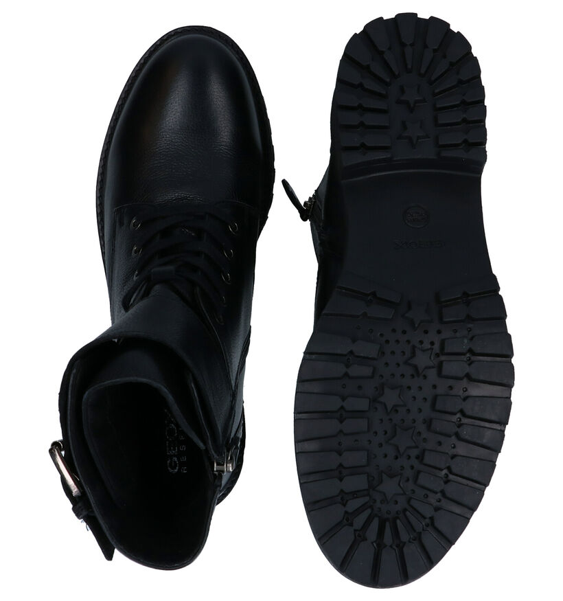 Geox Hoara Zwarte Boots in leer (278870)