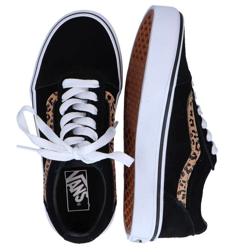Vans Ward Zwarte Sneakers in daim (293992)