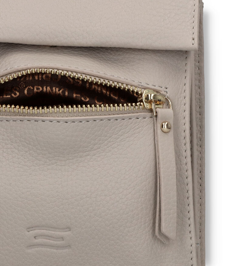 Crinkles Sac porté croisé en Camel pour femmes (342316)