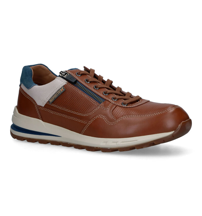 Mephisto Bradley Randy Chaussures à lacets en Cognac pour hommes (354624) - pour semelles orthopédiques