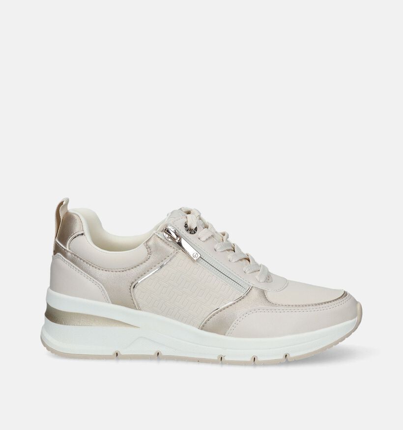 Tamaris Beige Sneakers voor dames (335938) - geschikt voor steunzolen