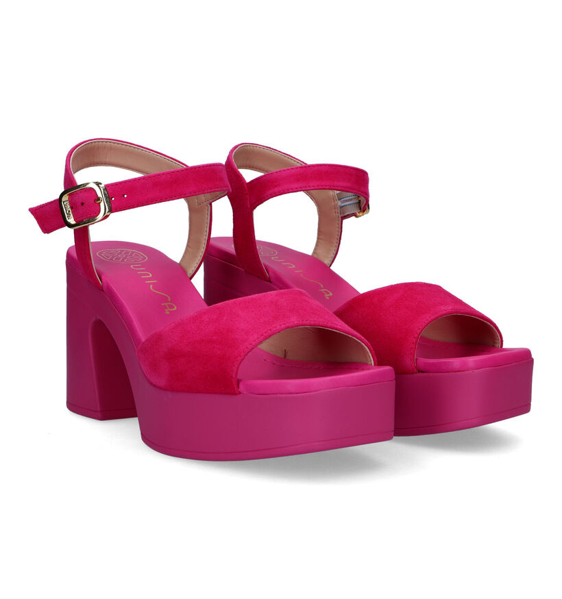 Unisa Onofre Sandales en Fuchsia pour femmes (325072)