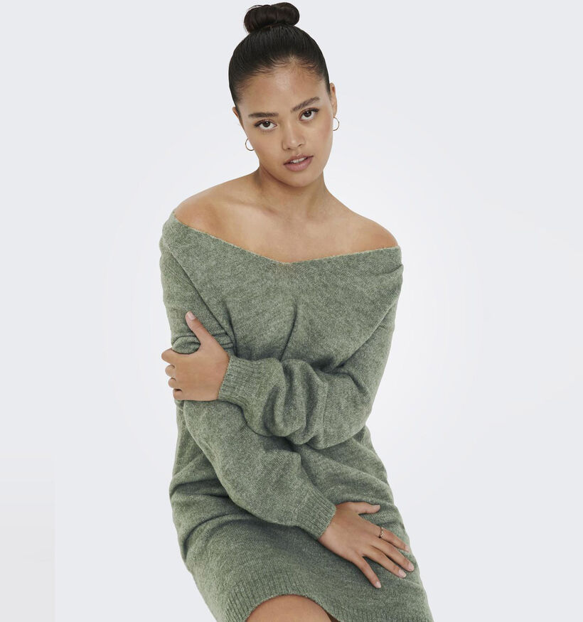 JDY Elenora Knit Groene Gebreide Jurk voor dames (359855)