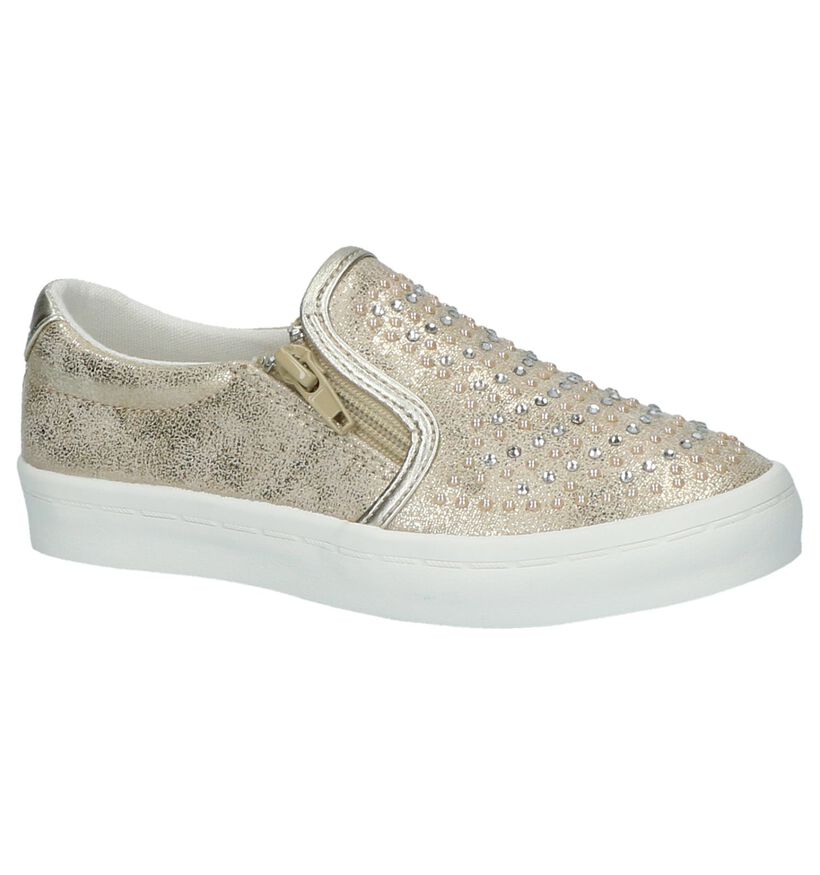 Little David Baskets slip-on en Or en simili cuir (217953)