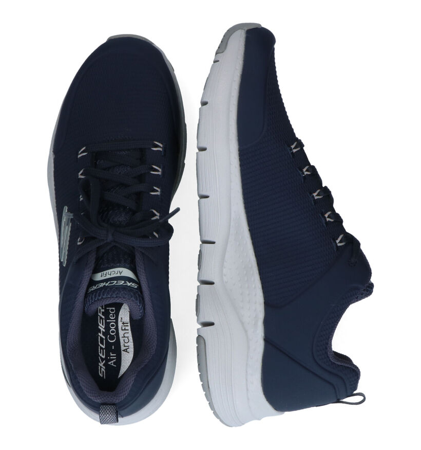 Skechers Arch Fit Titan Blauwe Sneakers voor heren (340805) - geschikt voor steunzolen