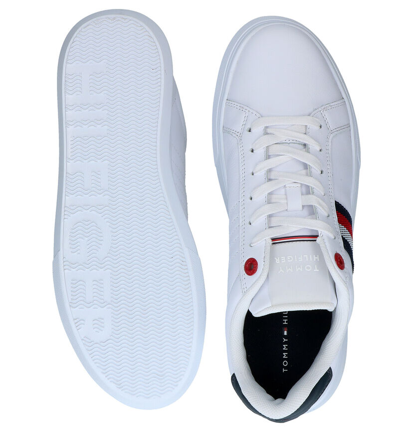 Tommy Hilfiger Essentiel Chaussures &agrave; lacets en Bleu en cuir (285318)