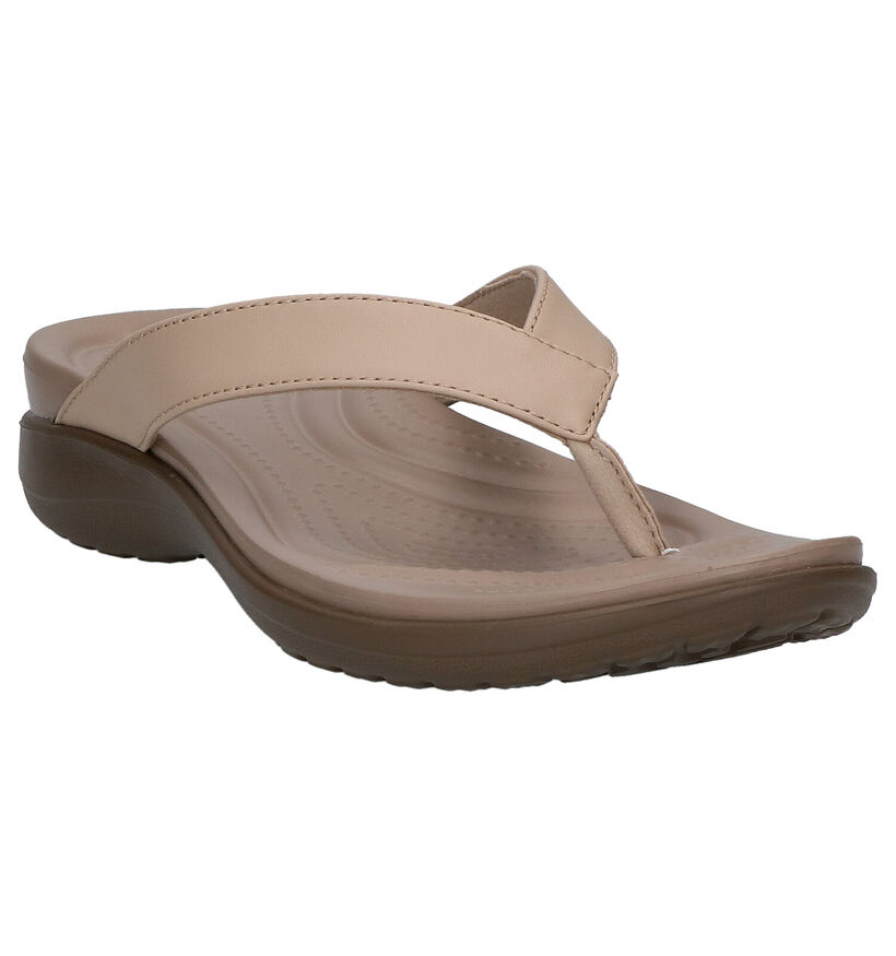 Crocs Capri Tongs en Beige en synthétique (270767)