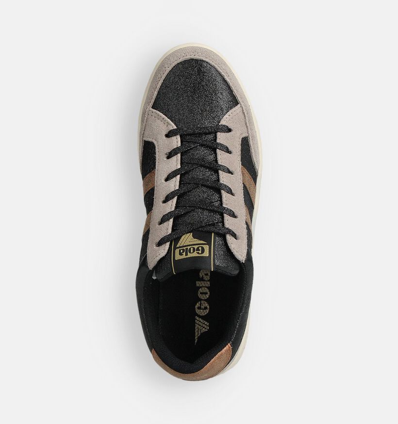 Gola Superslam Blaze II Zwarte/Beige Sneakers voor dames (360816) - geschikt voor steunzolen