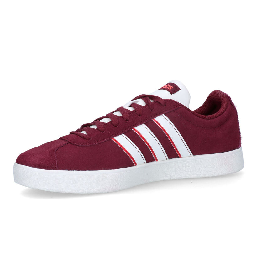 adidas VL Court 2.0 Baskets en Bordeaux pour hommes (326305) - pour semelles orthopédiques