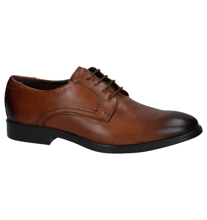 Ecco Melbourne Veterschoenen Cognac, , pdp