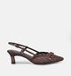 Tamaris Escarpins slingback en Brun fonc&eacute; pour femmes (367706)
