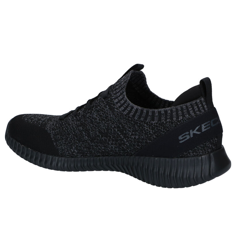 Skechers Elite Flex Baskets en Noir en textile (287105)