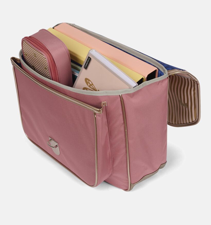 Caramel & cie. Sonatta Roze/Gouden Boekentas voor meisjes (373704)