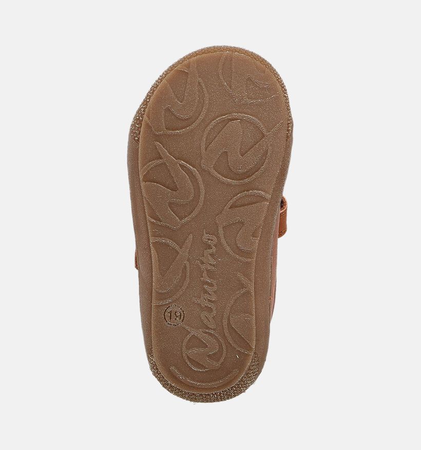 Naturino Cocoon Nappa Cognac Babyschoenen voor jongens, meisjes (364247) - geschikt voor steunzolen