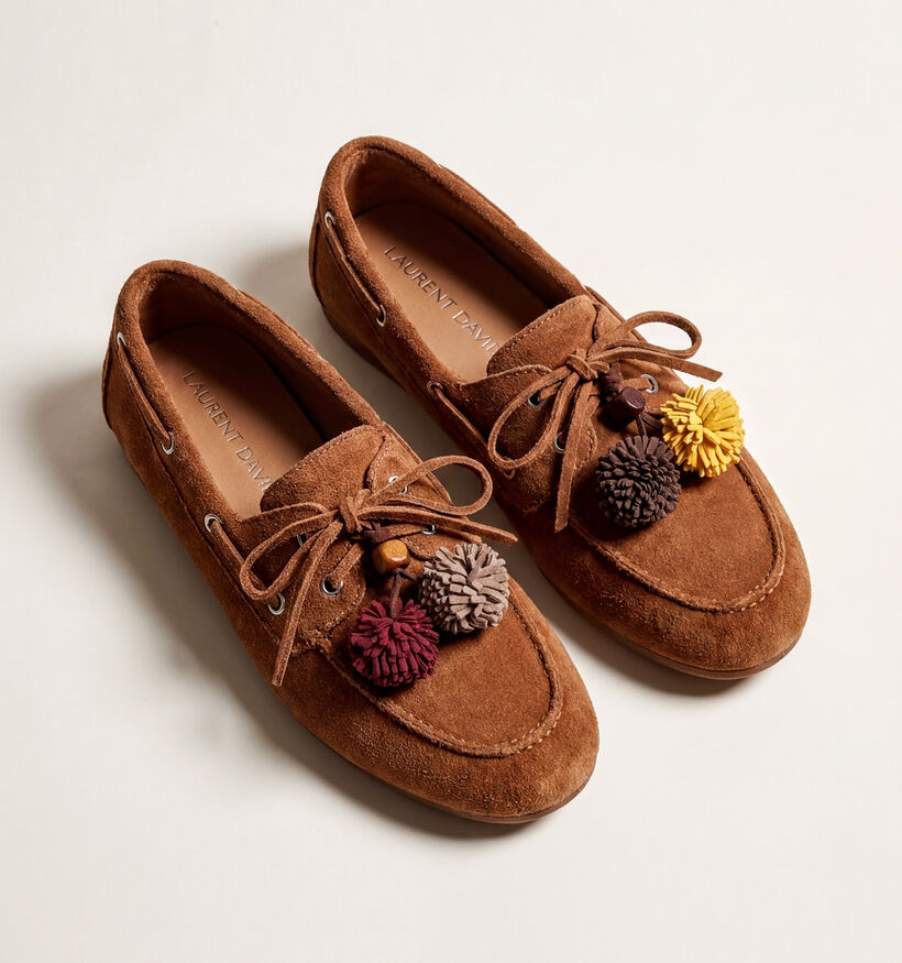 Laurent David Shoe Charms en Bordeaux/Taupe pour femmes, filles (382169)