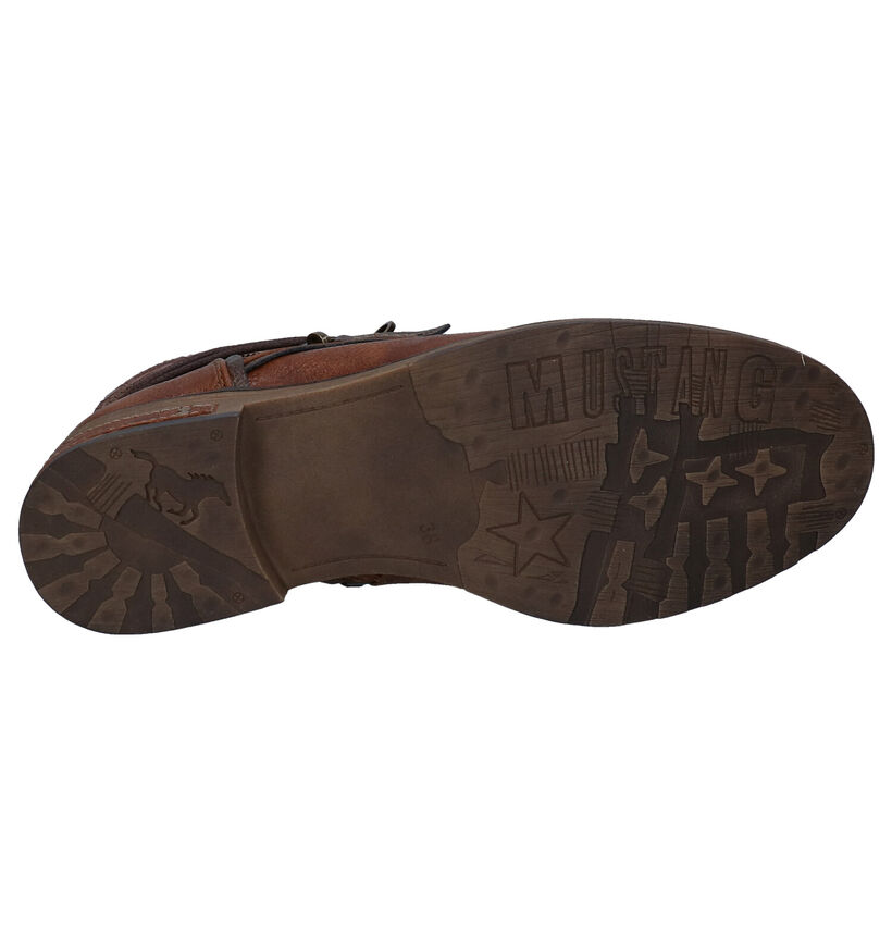 Mustang Bottines en Cognac en simili cuir (294293)