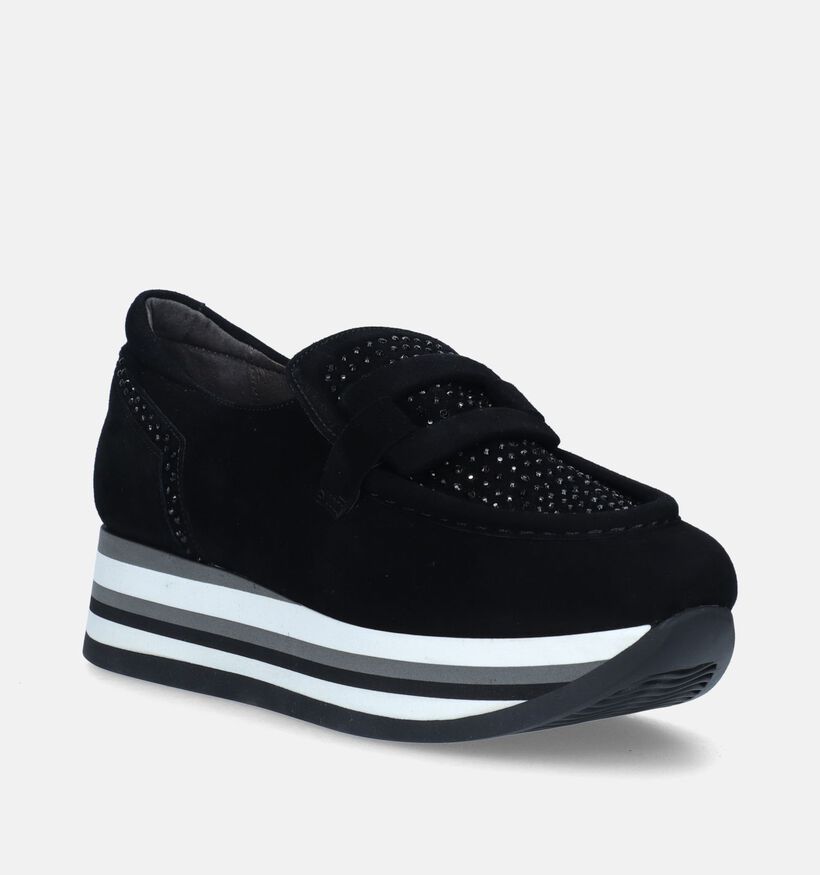 Softwaves Chaussures à enfiler en Noir pour femmes (347286) - pour semelles orthopédiques