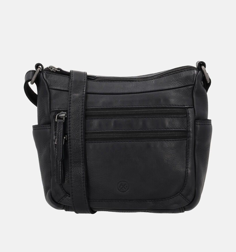 Hide & Stitches Sac port&eacute; crois&eacute; en Noir pour femmes (380963)