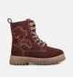 Milo & Mila Bordeaux Boots met Veters en Rits voor meisjes (378896)