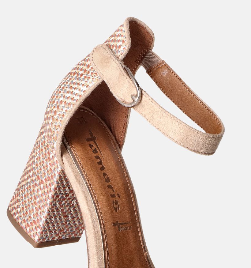 Tamaris Beige Sandalen met gesloten hiel voor dames (354399)