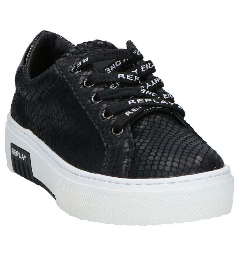 Replay Ginko Baskets en Noir en simili cuir (262454)