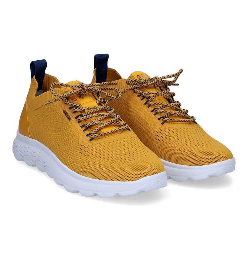 Geox Spherica Kaki Sneakers voor heren (303430) - geschikt voor steunzolen