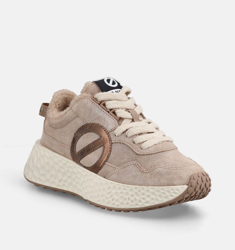No Name Carter Jogger Baskets en Beige pour femmes (380986) - pour semelles orthop&eacute;diques