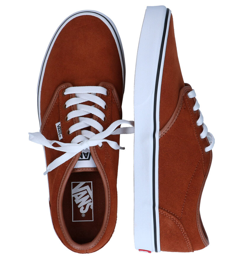 Vans Atwood Baskets de skate en Vert khaki pour hommes (337018)