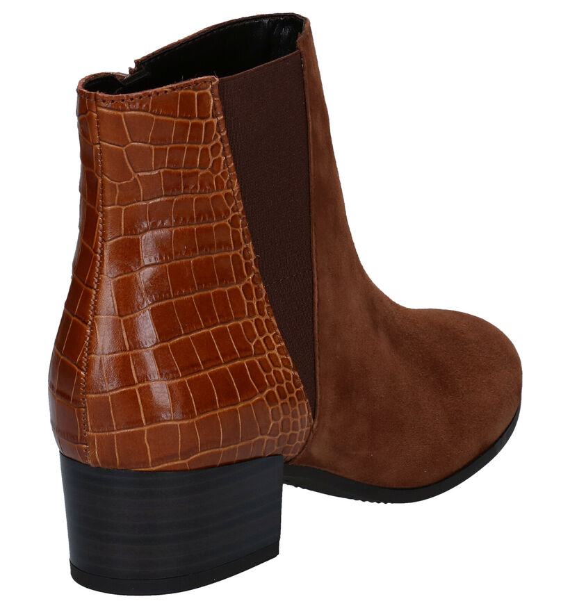 Gabor Cognac Enkelaarzen in nubuck (283817)