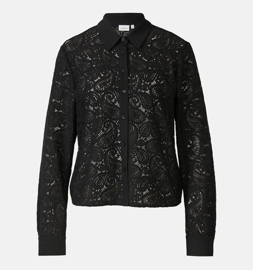 comma Blouse en Noir pour femmes (366539)