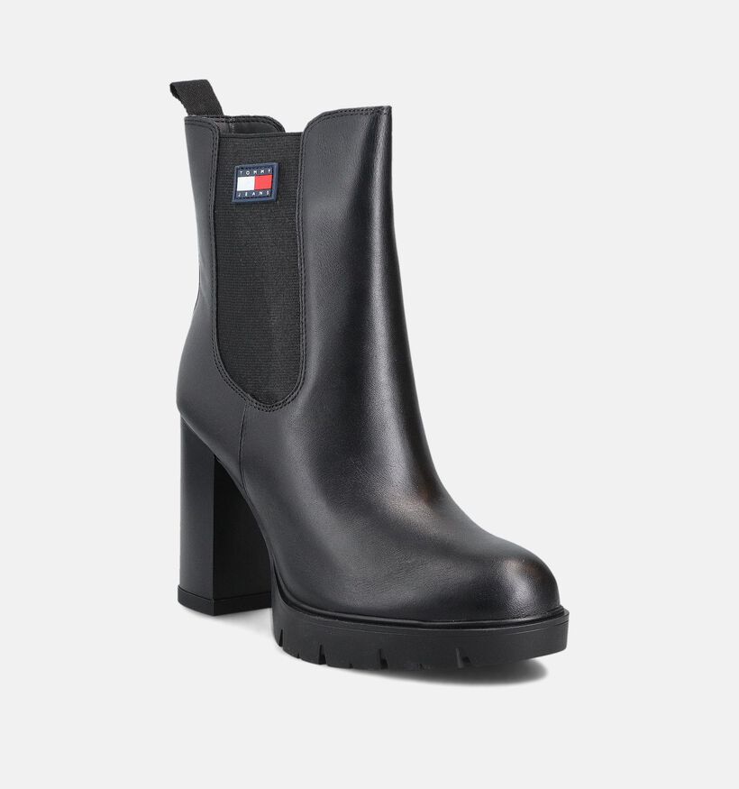 Tommy Hilfiger Jeans Bottines à talons en Noir pour femmes (362364)
