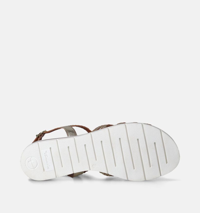 Tamaris Gouden Gevlochten Sandalen voor dames (354865)