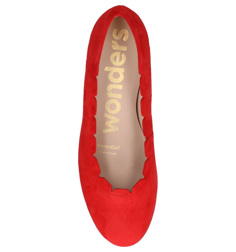 Wonders Escarpins classique en Rouge en nubuck (250294)