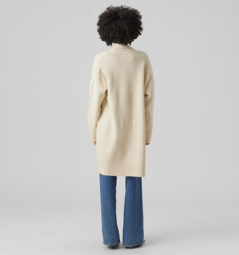 Vero Moda Heidi Cardigan long en Écru pour femmes (329020)