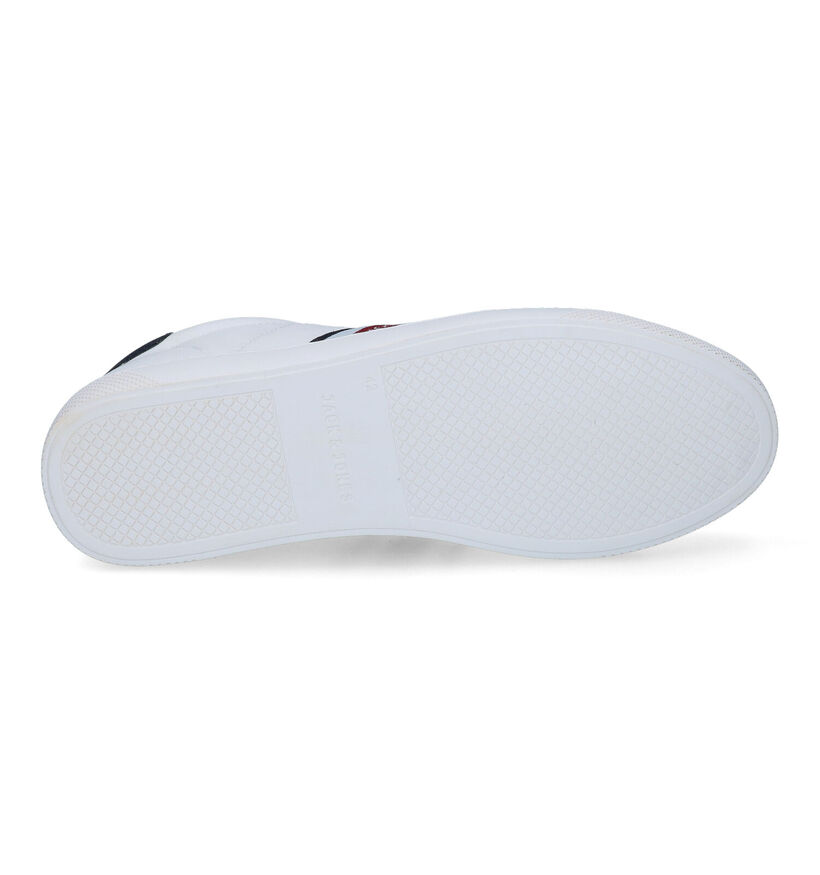 Jack & Jones Trent Tape Chaussures &agrave; lacets en Blanc en simili cuir (305179)