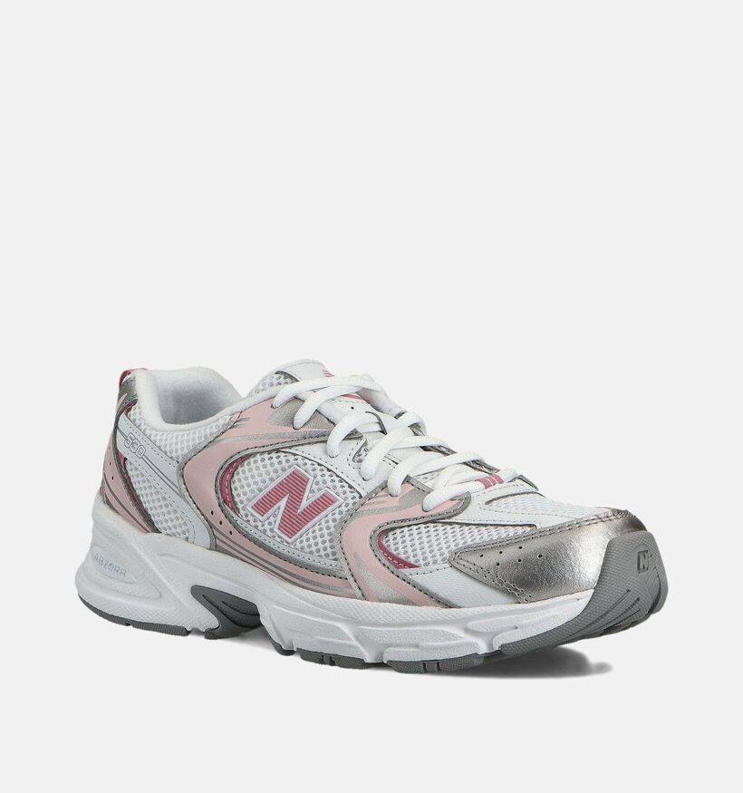 New Balance 530 Baskets Basses en Rose pour filles (365017) - pour semelles orthopédiques
