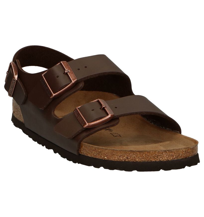 Birkenstock Milano Zwarte Sandalen in kunstleer (305410)