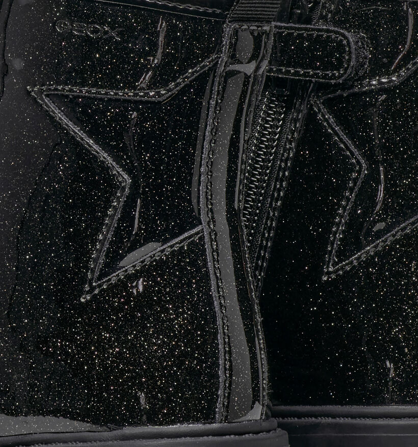 Geox Casey Girl Zwarte Boots met Veters en Rits voor meisjes (376269) - geschikt voor steunzolen
