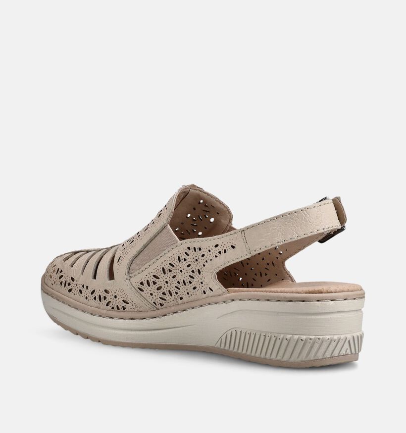 Rieker Chaussures confort en Ecru pour femmes (370403)