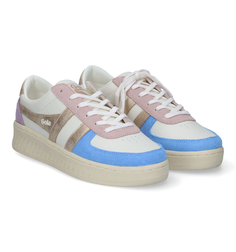 Gola Grandslam Quadrant Ecru Sneakers voor dames (305037)