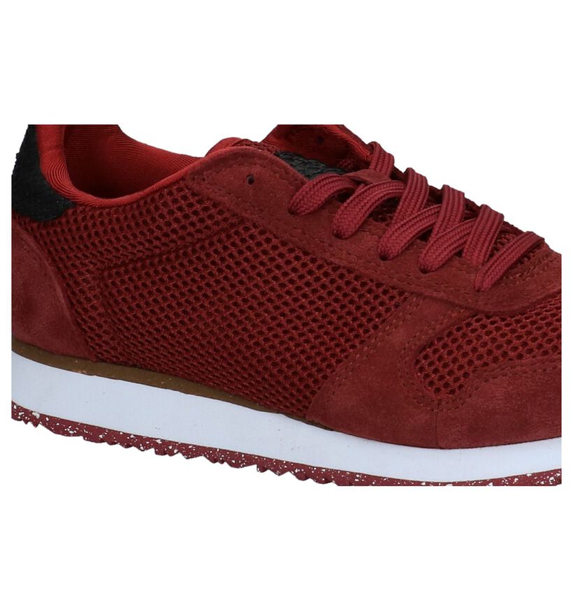 Bordeaux Sneakers Woden Ydun Mesh in daim (223362)