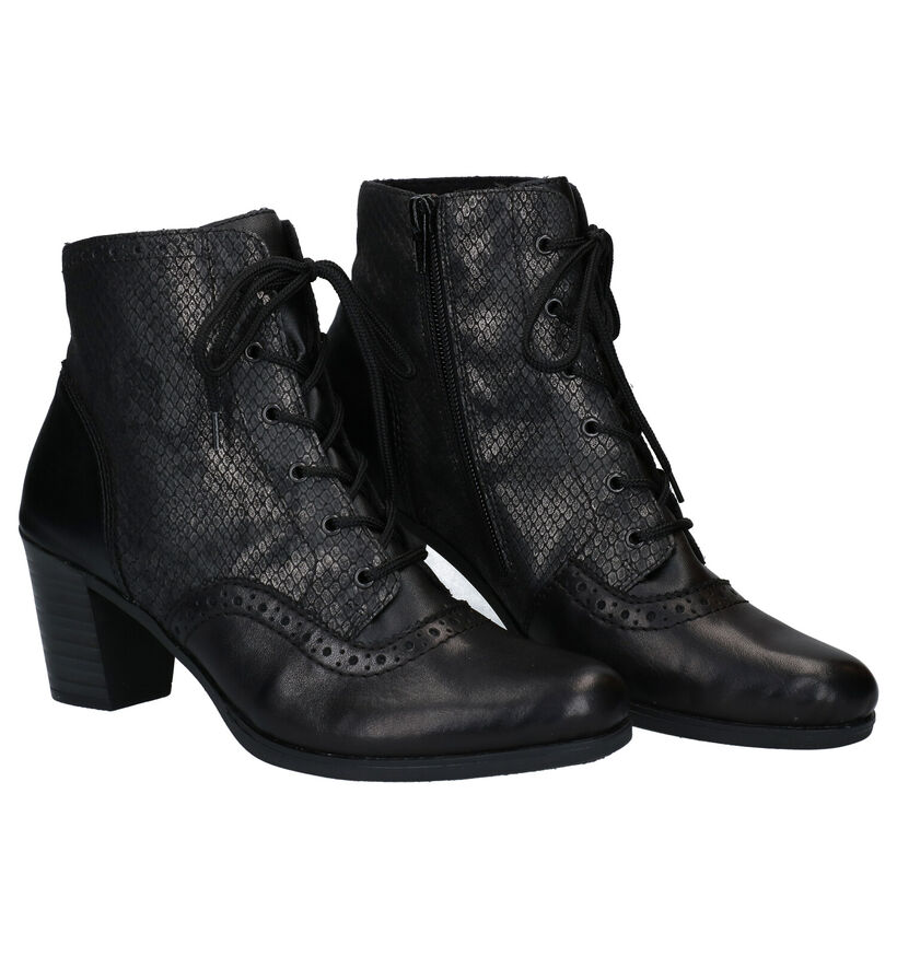 Rieker Bottines à lacets en Noir en cuir (282711)