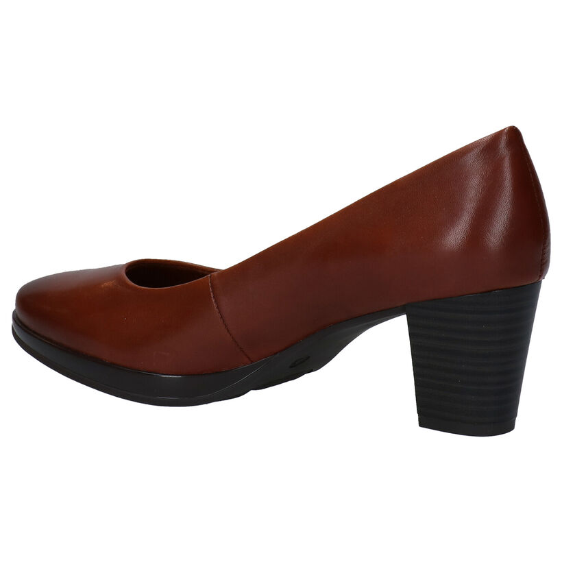 Jana Escarpins classique en Cognac en cuir (280892)