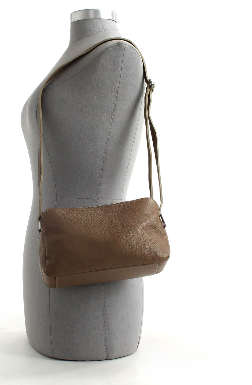 Time Mode Crossbody Tas Taupe, , pdp