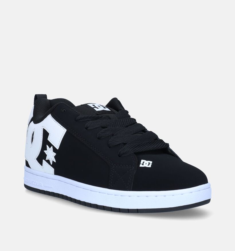 DC Shoes Court Graffik Baskets de skate en Noir pour hommes (343819) - pour semelles orthopédiques
