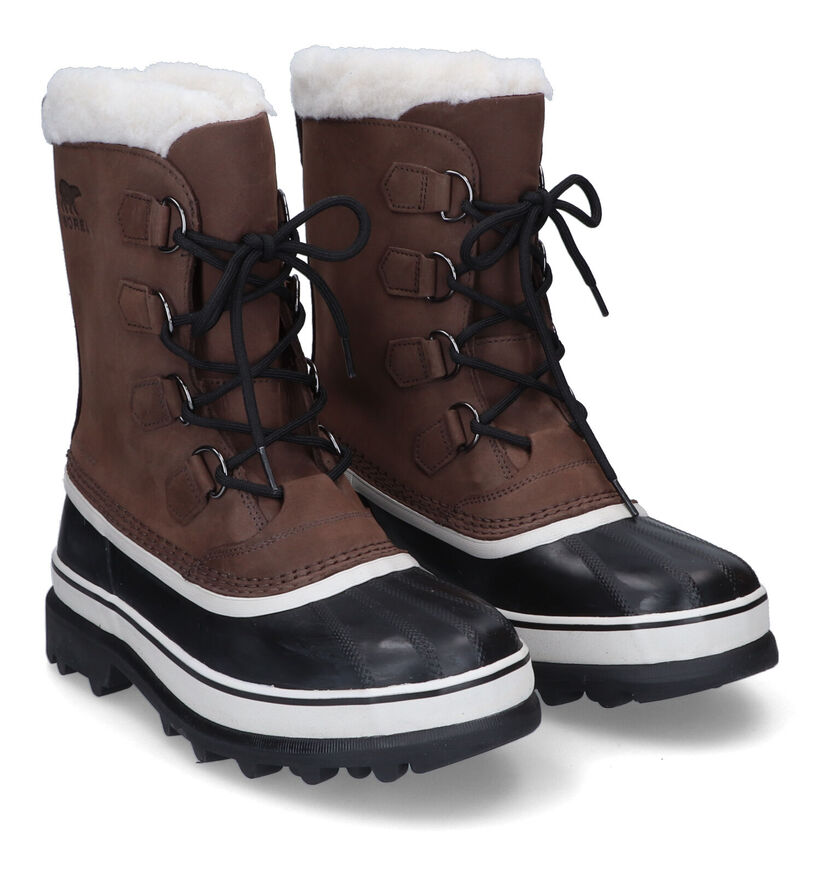 Sorel Caribou Bottes de neige étanches en Marron pour hommes (332182)