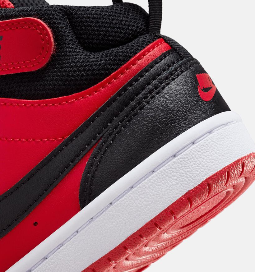 Nike Court Borough MID 2 PS Baskets en Rouge pour filles, garçons (347943)