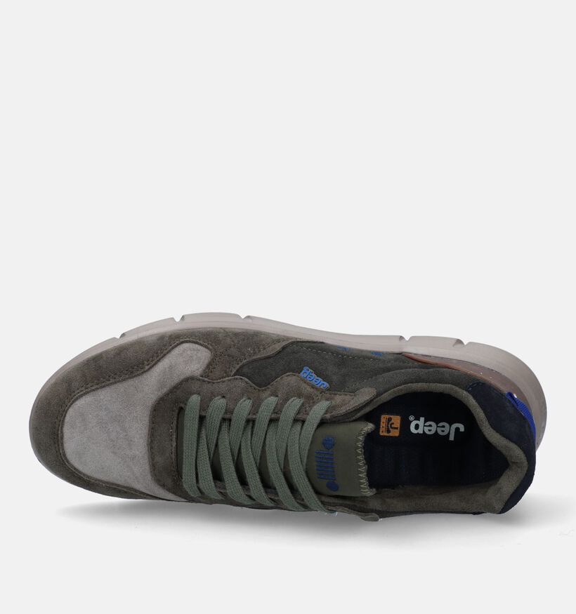 Jeep Tabasco Kaki Veterschoenen voor heren (330965) - geschikt voor steunzolen