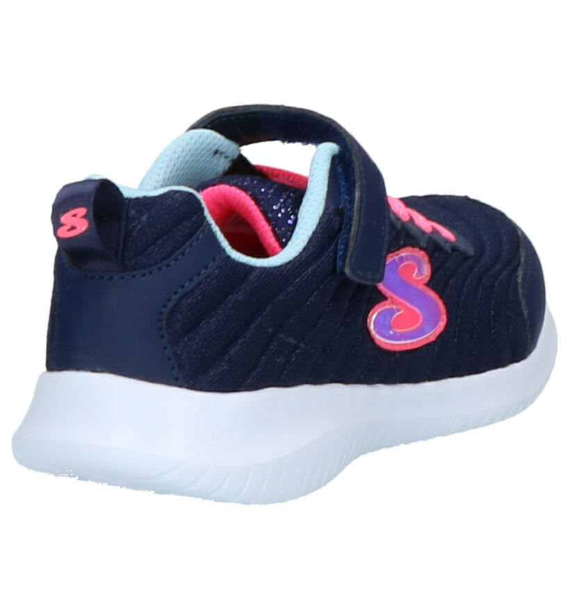 Skechers Ultra Flex Baskets slip-on en Bleu en textile (256135)