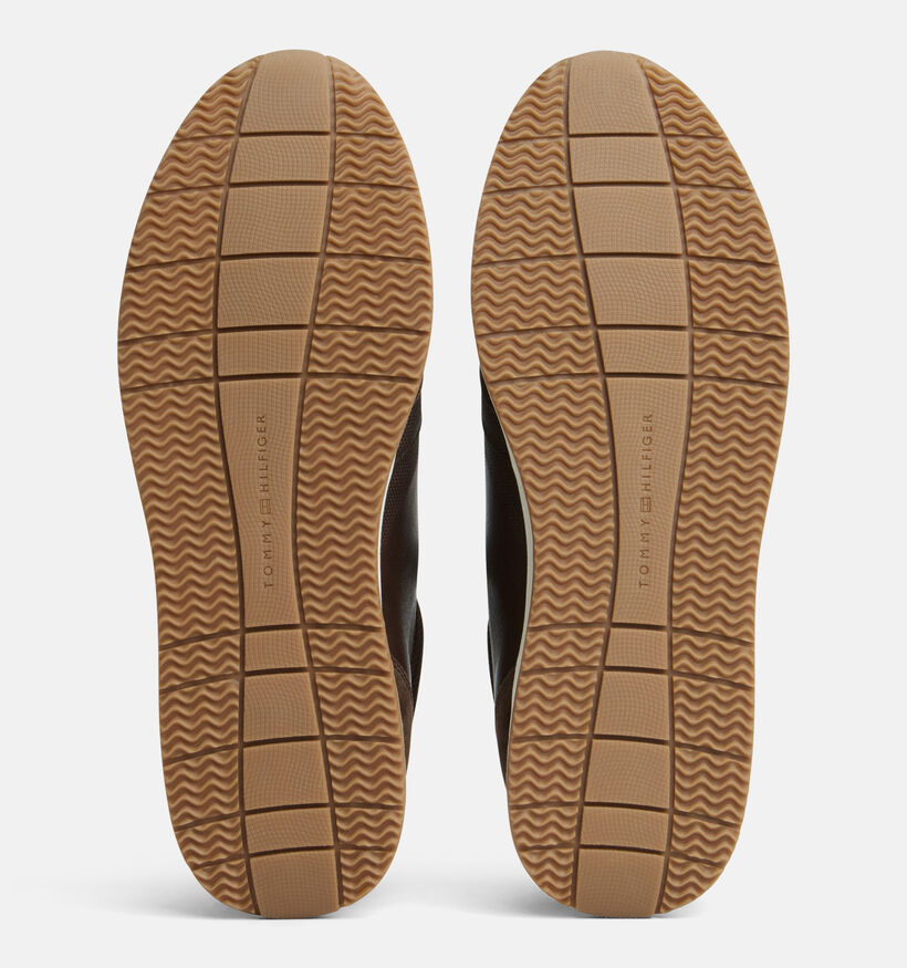 Tommy Hilfiger Dressy Runner Suede Donkerbruine Sneakers voor heren (374916) - geschikt voor steunzolen